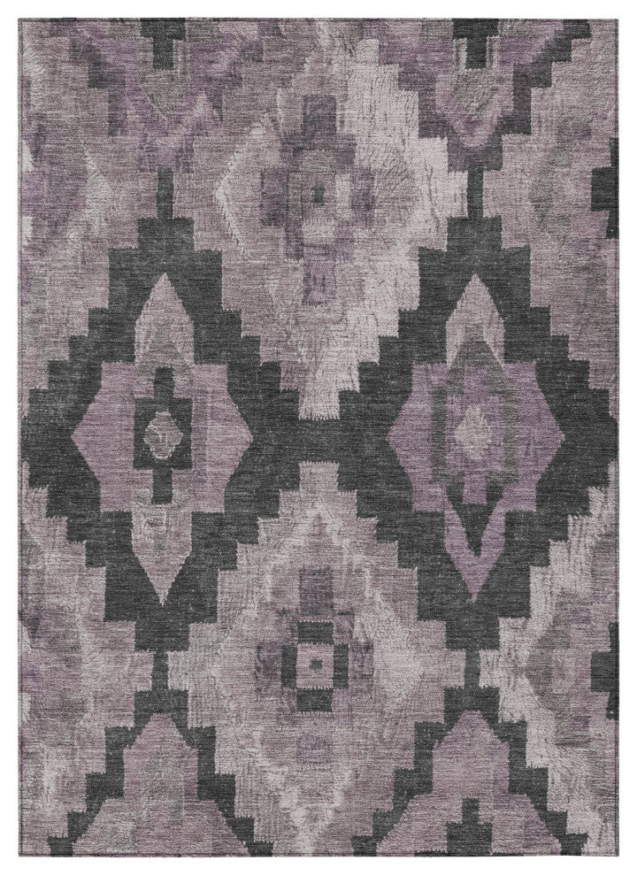 Machine Washable Indoor/Outdoor Chantille ACN1894 Violet 8' x 10' Rug