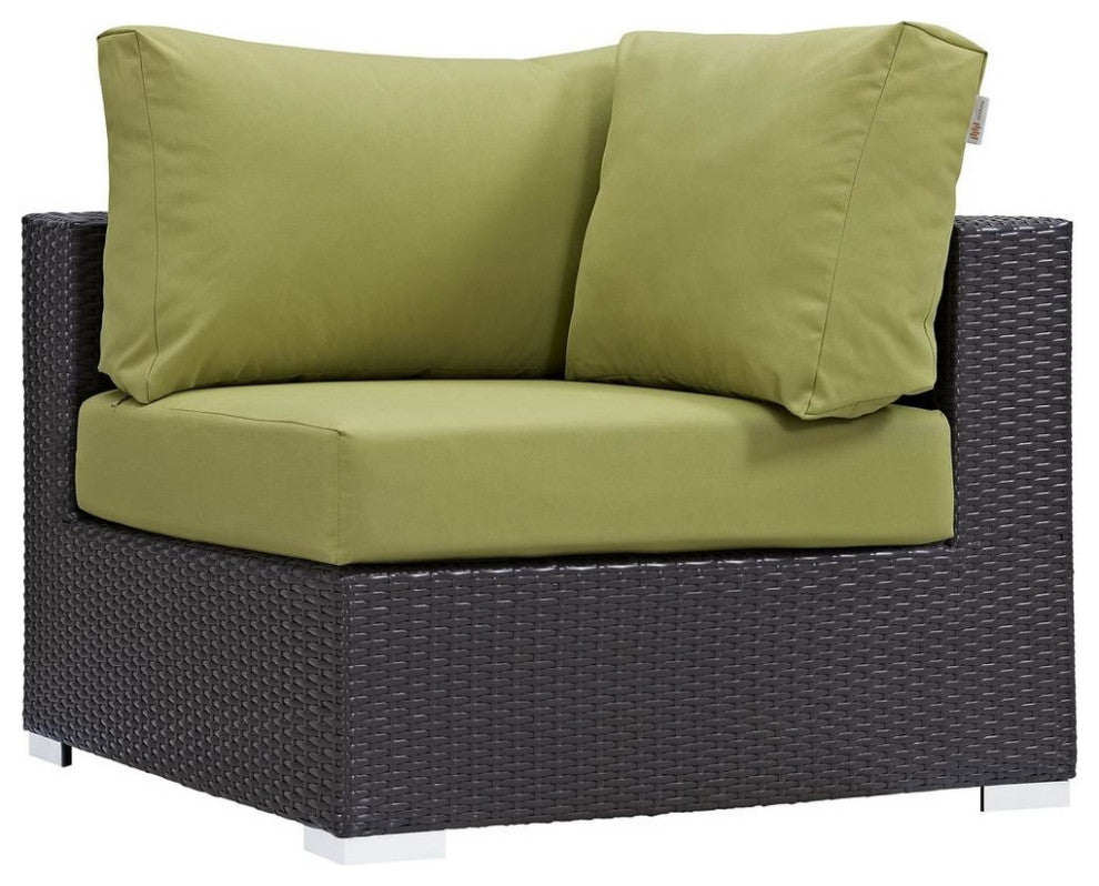 Espresso Peridot Convene Outdoor Patio Corner