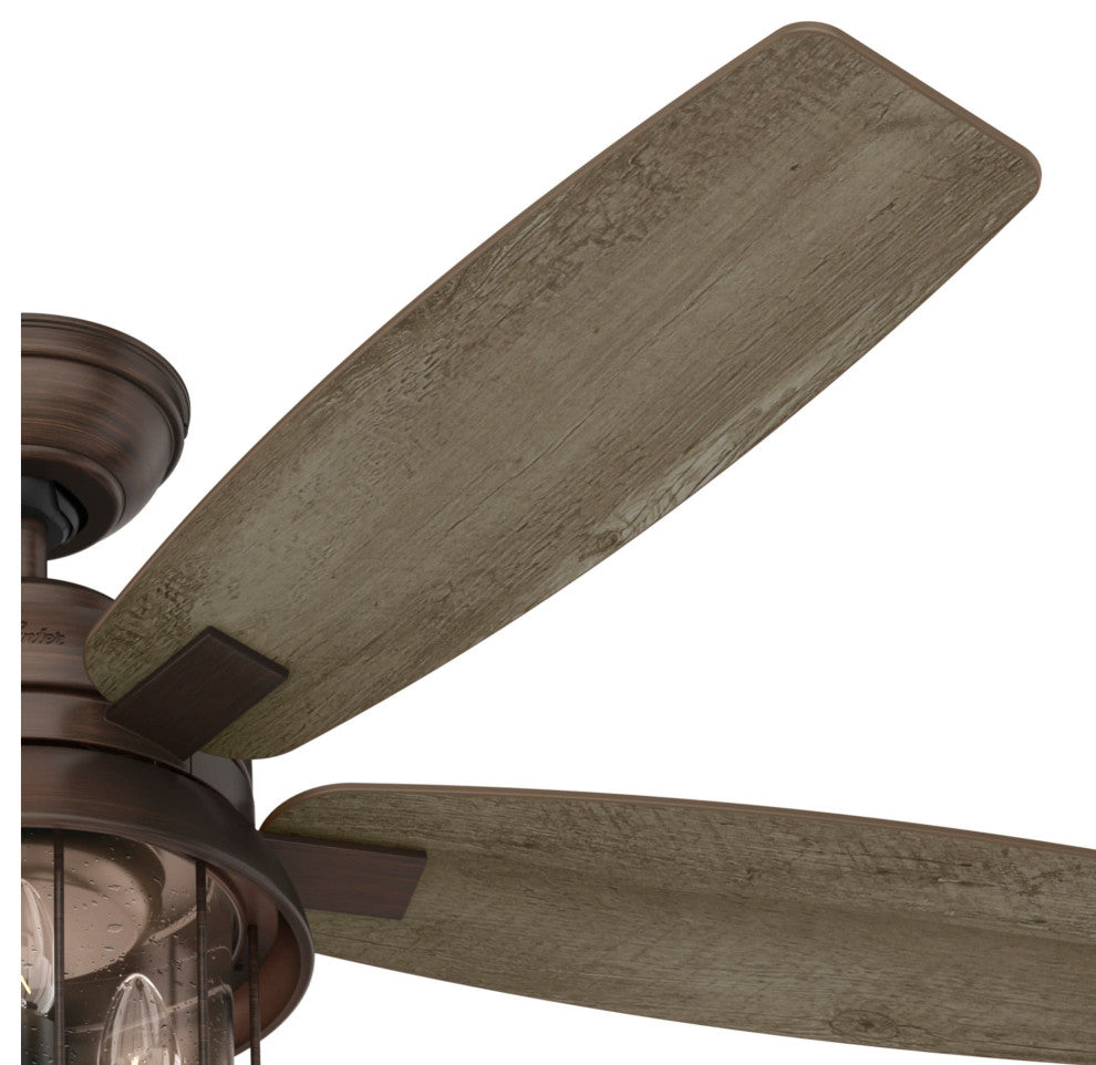 Hunter Coral Bay 52 LED Coral Bay 52\" 5 Blade Indoor / Outdoor - Weathered