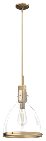Hunter 13" Van Nuys Alturas Gold 1-Light Pendant Ceiling Light Fixture