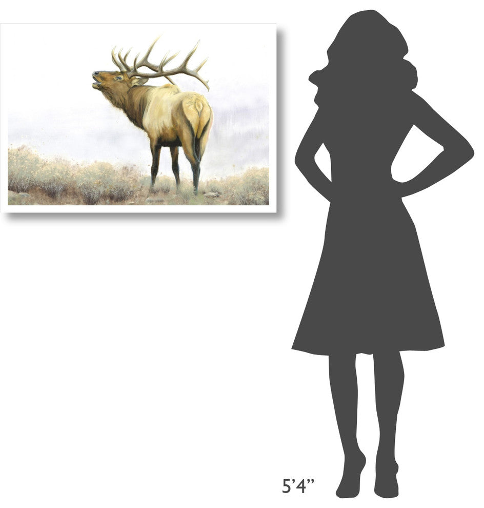 "Majestic Elk" Digital Paper Print by James Wiens, 38"x26"