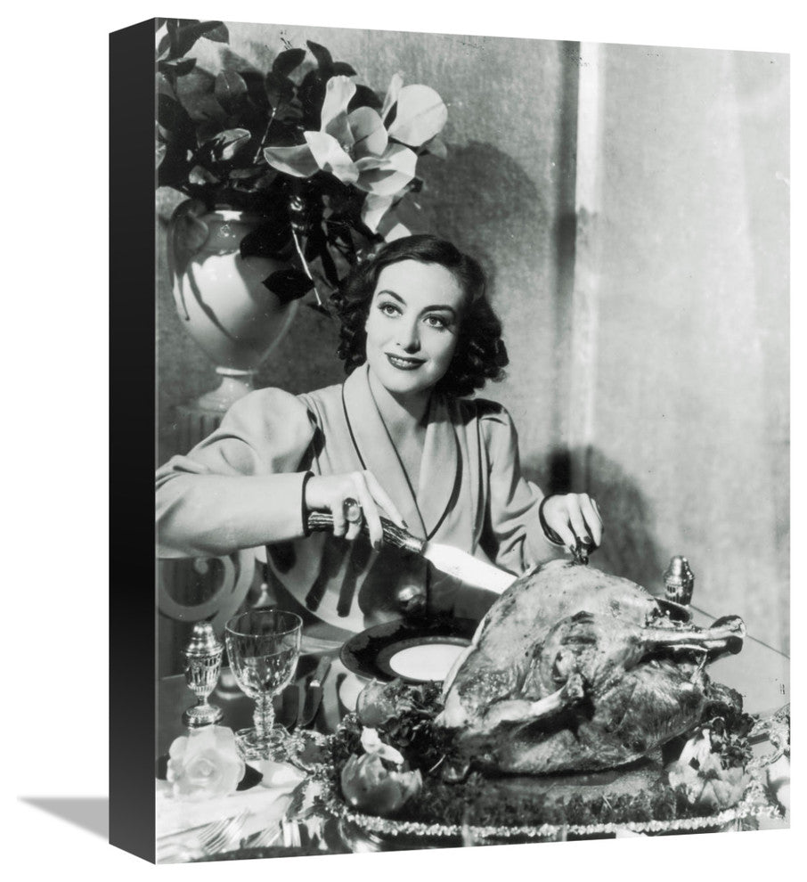 "Thanksgiving - Joan Crawford" Canvas by Hollywood Photo Archive, 13x16"
