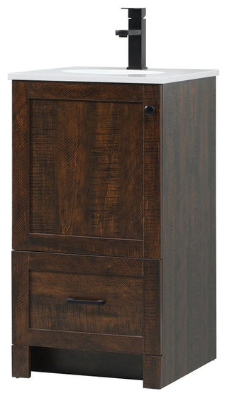 Home Living 19" Farmhouse Expresso-Light Bathroom Vanity