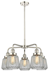 Innovations Chatham 5 24.5" Chandelier Polished Nickel