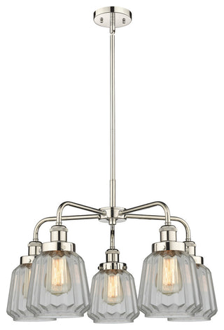 Innovations Chatham 5 24.5" Chandelier Polished Nickel