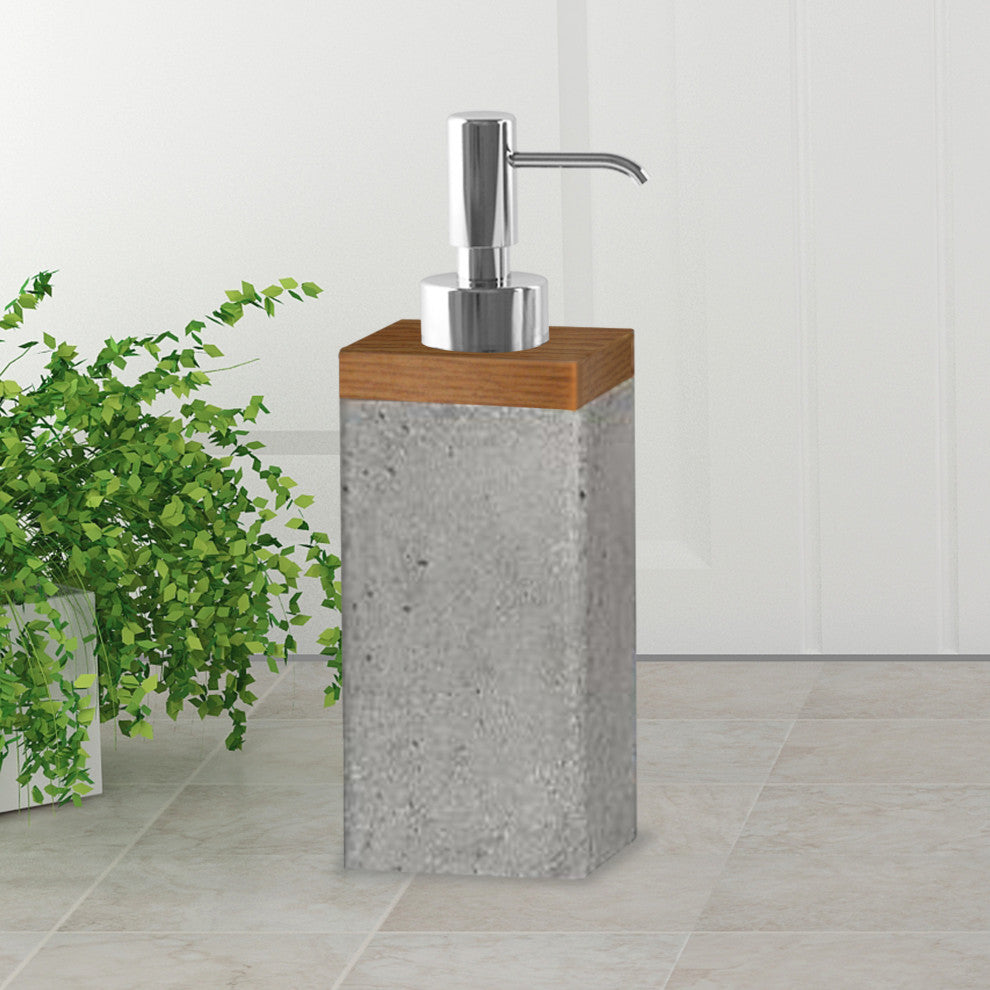 nu steel Concrete 3Pc Set Bath Collection-Stone Grey