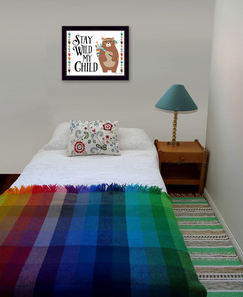 "Stay Wild My Child" by Susan Boyer, Printed Framed Wall Art