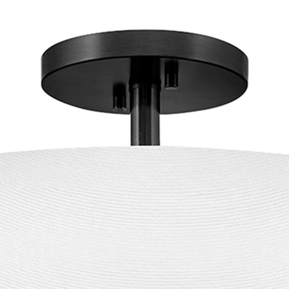 Hinkley Halle Medium Semi-Flush Mount, Black