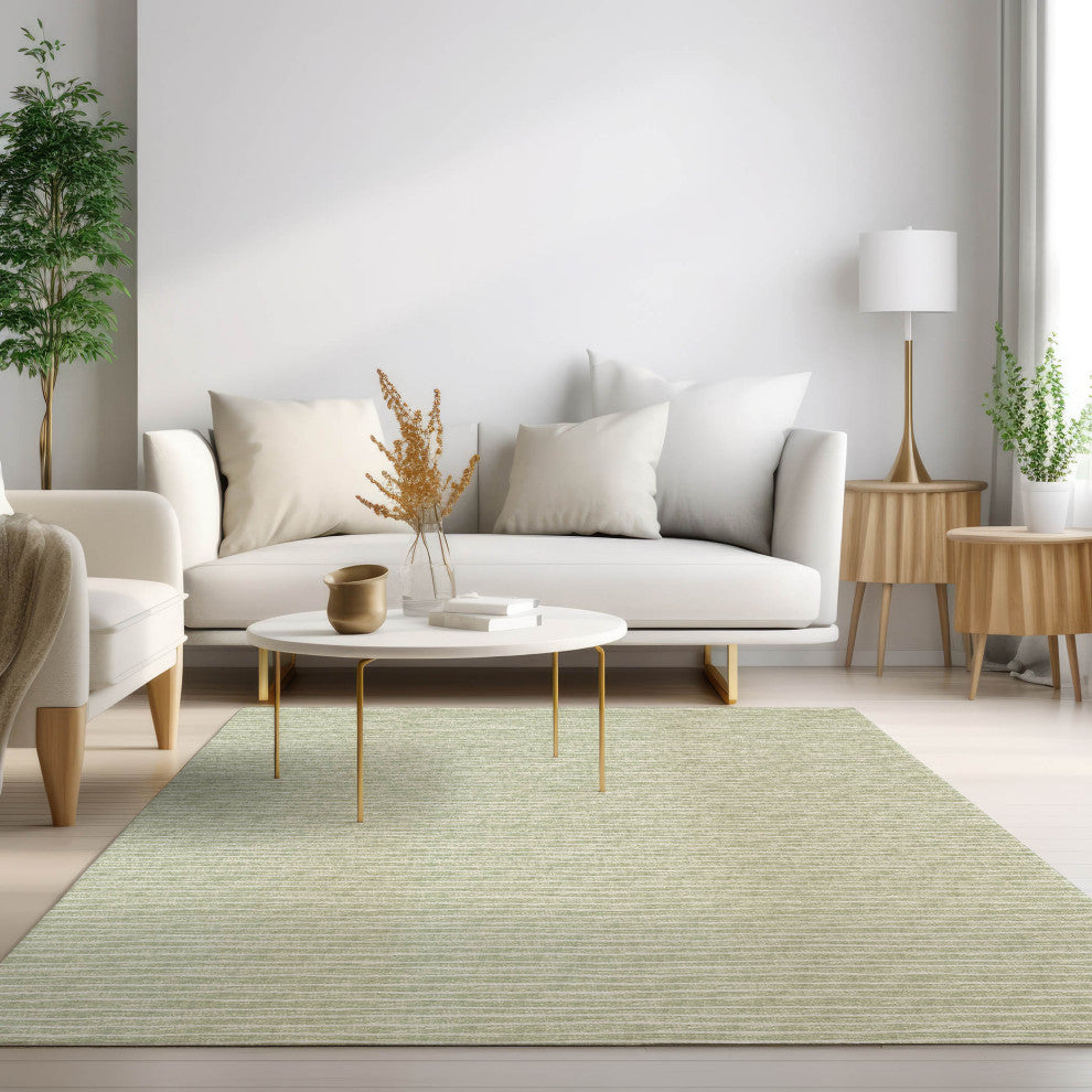 Indoor/Outdoor Laidley LA1 Mist Machine Washable 3' x 5' Rug