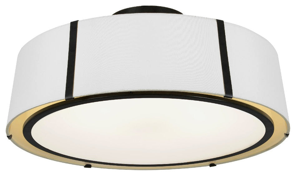 Crystorama FUL-907-BK_CEILING, 6-Light Ceiling Mount, Black