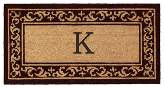 Kendall Monogram Doormat, 24"x48", K