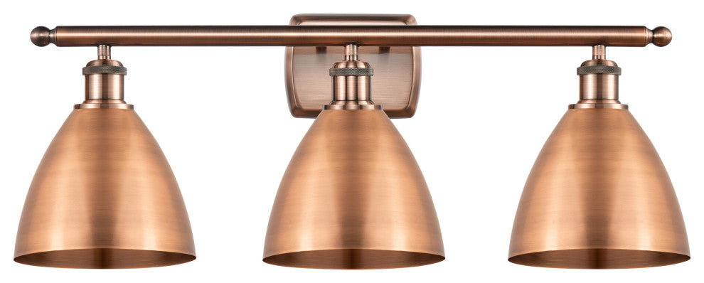 Ballston Dome Bath Vanity Light, Antique Copper, Antique Copper