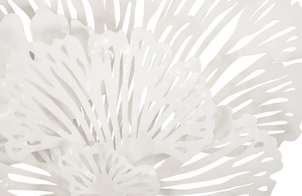 Flower Wall Art, White, Small