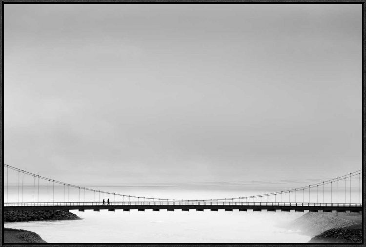 "The Bridge" Framed Canvas Giclee by Markus Kuhne, 37x25"