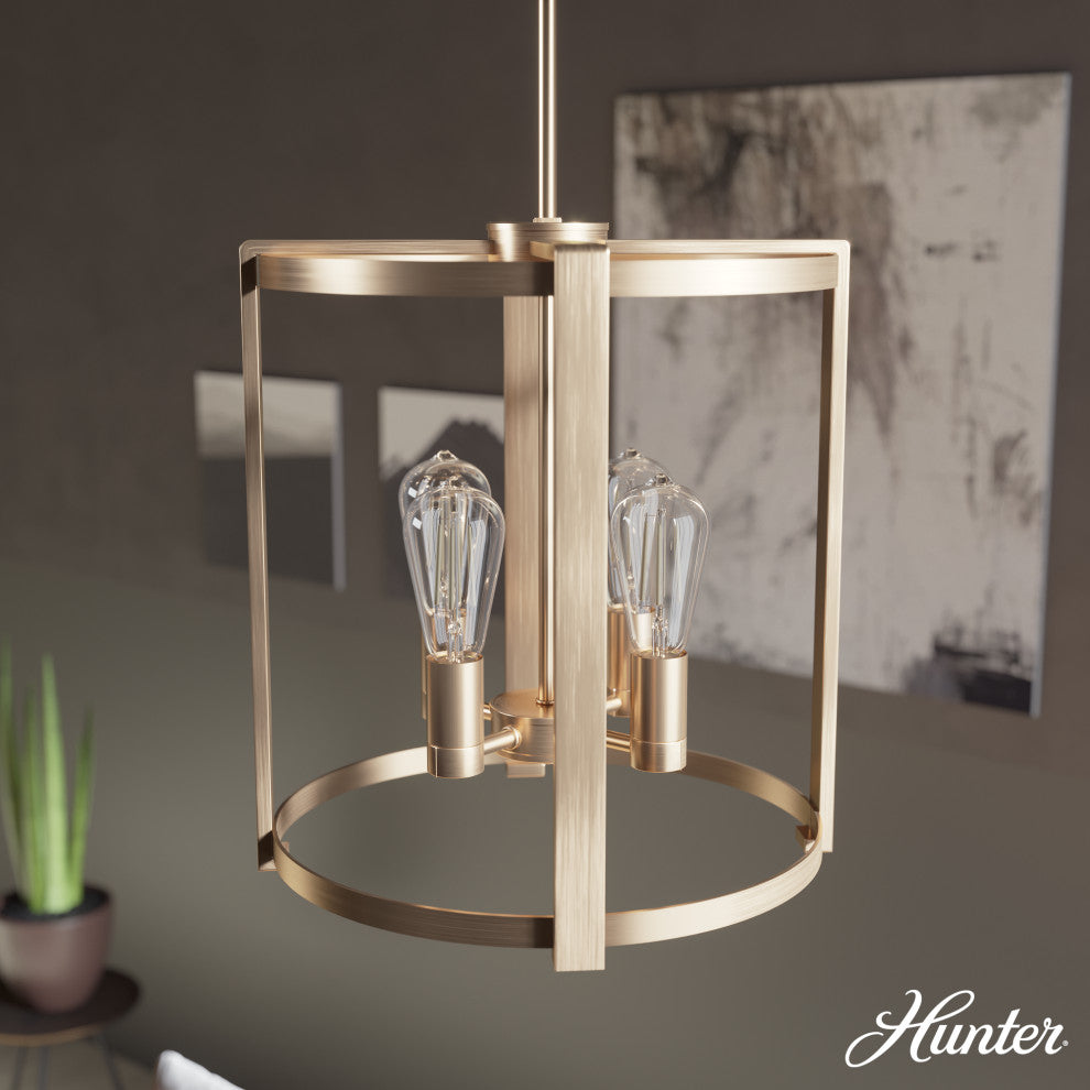 16" Astwood Alturas Gold 4 Light Chandelier Ceiling Light Fixture