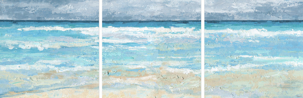 Tamed Sea Triptych, 144"x48"