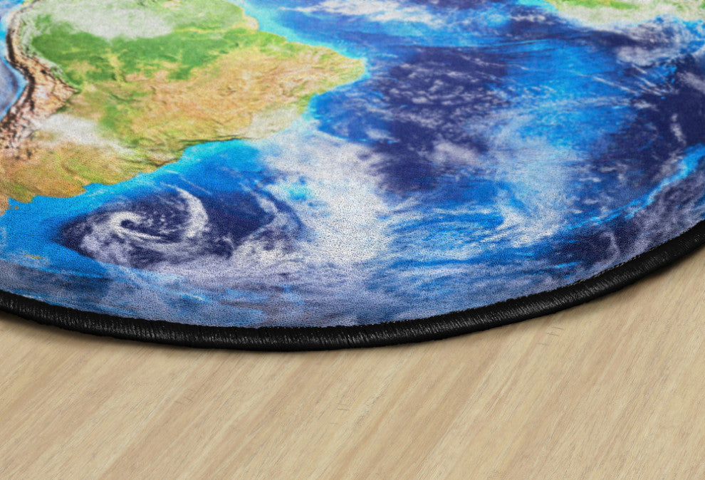 Flagship Carpets VA1001-27FS 6' Round All Round The World Educational Rug
