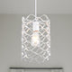 7" White Kitchen Island Wave Design Single Pendant Light- Dimmable