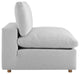 Commix Down Filled Overstuffed 5-Piece Armless Sectional Sofa, Light Gray