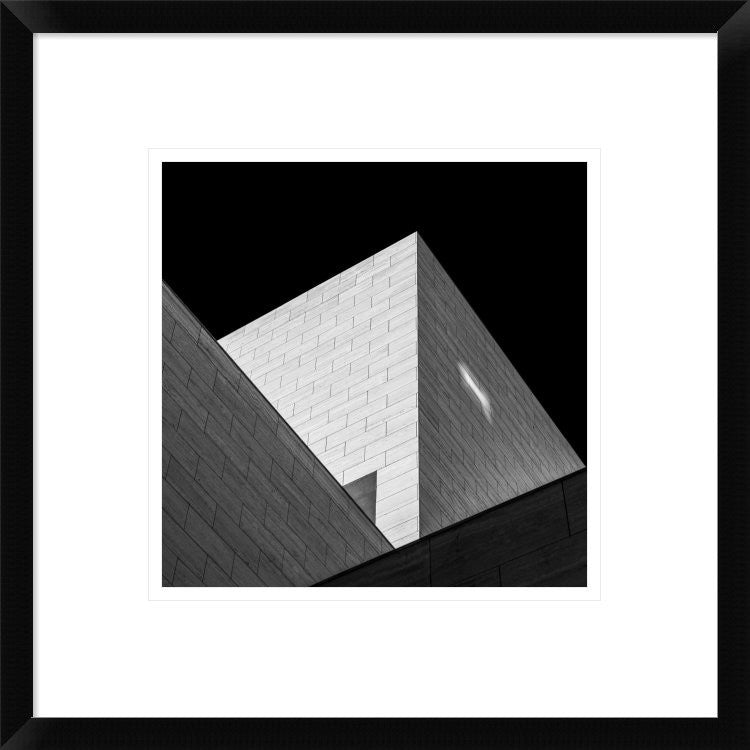 "Triangles" Framed Digital Print by Hilde Ghesquiere, 18"x18"