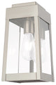 Livex Lighting Brushed Nickel 1-Light Outdoor Wall Lantern