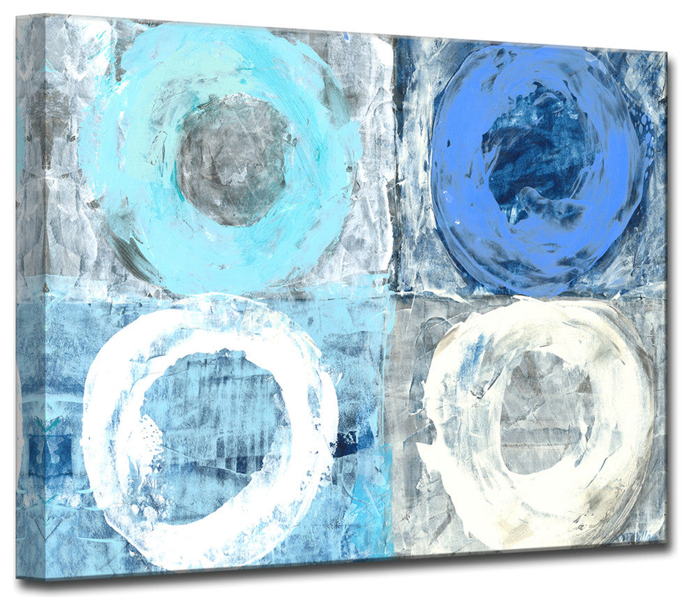 Circular Squares' Ready2HangArt Canvas by Leslie Owens, 40"x30"
