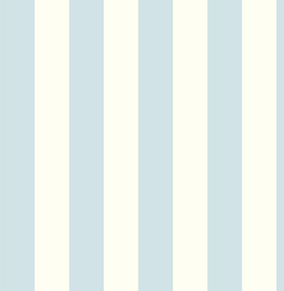 Stripes And Damasks, Classic Damask Stripes White, Blue Wallpaper Roll
