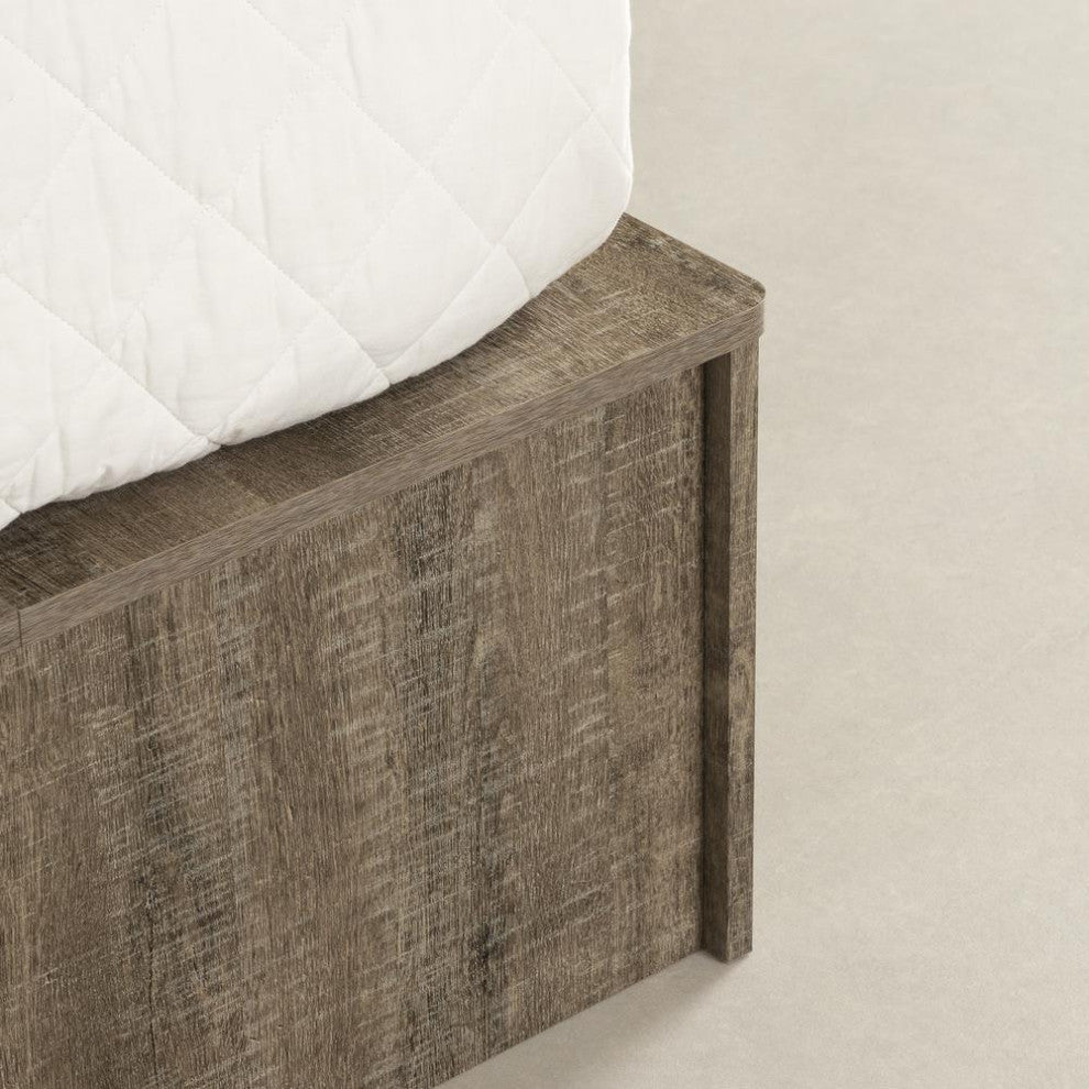 Prairie Storage Bed with Baskets, Weathered Oak