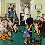 "Separation Anxiety" Painting Print on Canvas by Stevan Dohanos