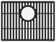 VIGO Silicone Protective Bottom Grid for Single Bowl Kitchen Sink, Matte Black, 19"lx14"w