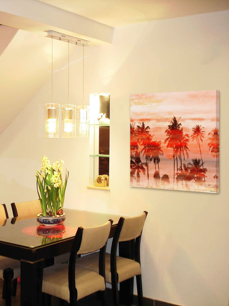 "Orange Sky" Fine Art Canvas Print, 48"x48"