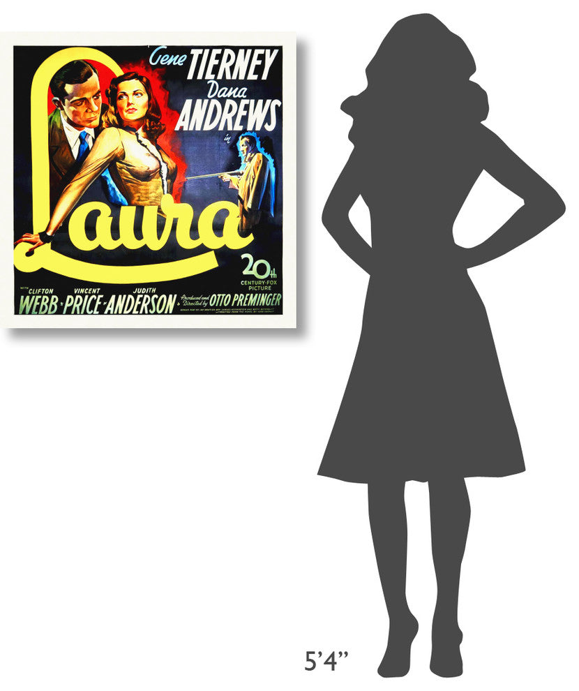 "Laura, 1944" Stretched Canvas Giclee by Hollywood Photo Archive, 30x30"