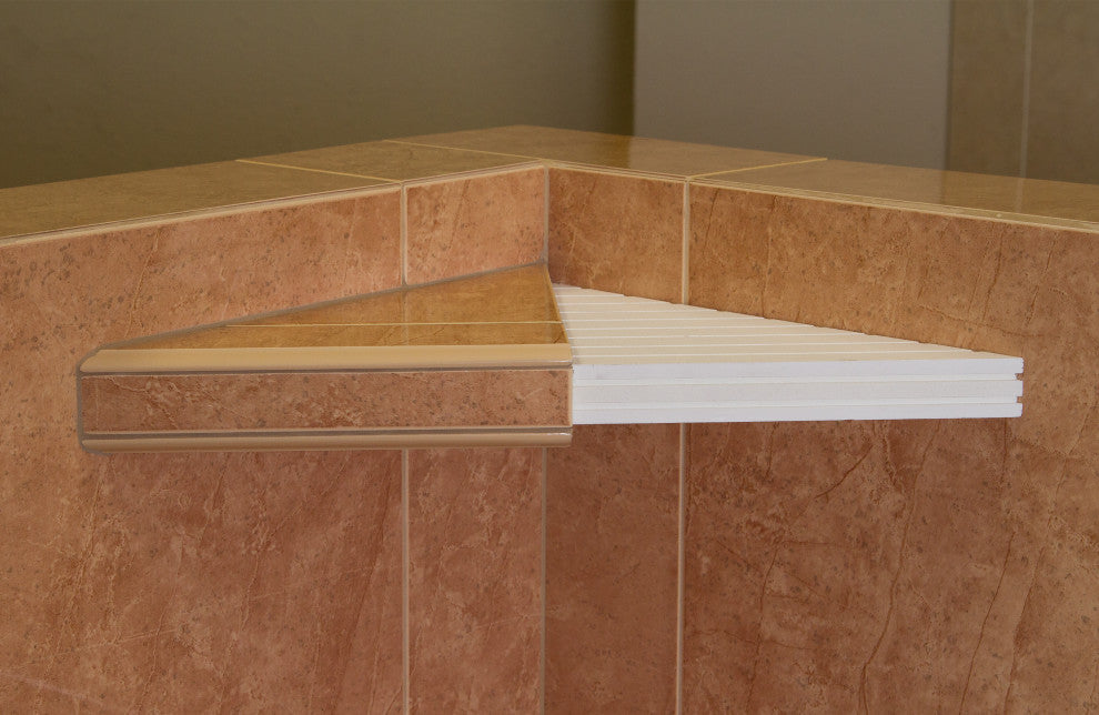 The Goof Proof Tile Ready Corner Shelf