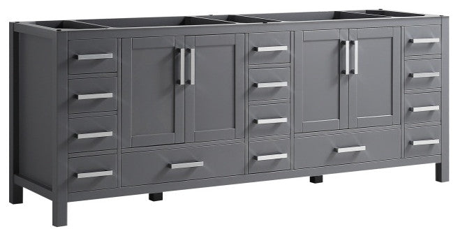 Jacques 84" Dark Gray Vanity Cabinet Only