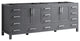 Jacques 84" Dark Gray Vanity Cabinet Only
