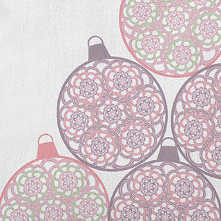 Fancy Ornament Stack Accent Pillow, Pink Icing, 20"x20"