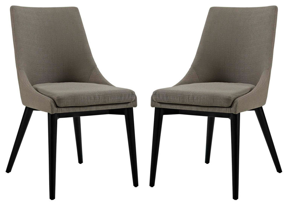 Modern Granite Viscount Dining Side Chair Fabric <br>Set of 2