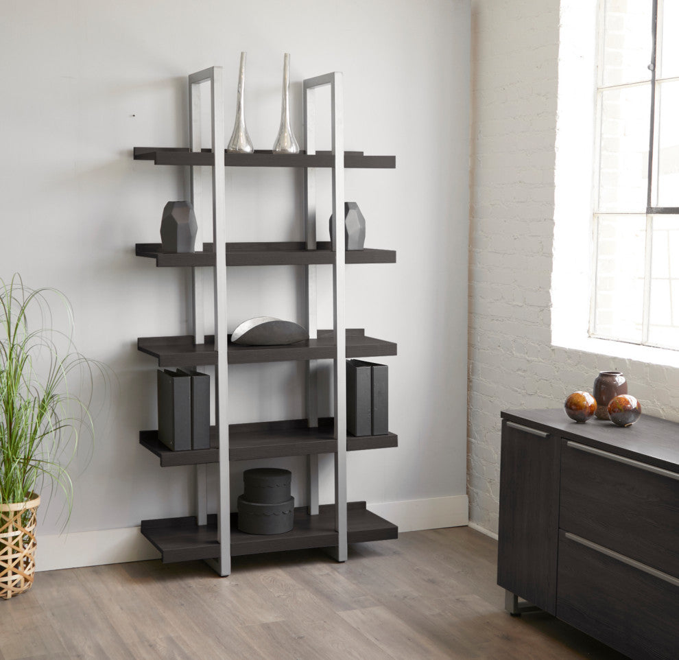 K102 Open Bookcase, Espresso