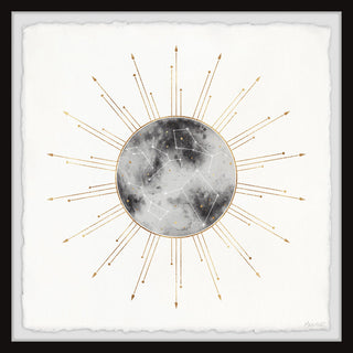 "Night Sky Guide" Framed Painting Print, 18x18