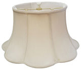 6-Way Out Scallop Bell Basic Lampshade, Beige, Beige, 11x17x10