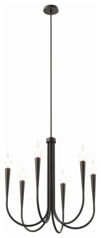 Penrose 6-Light Chandelier, Black