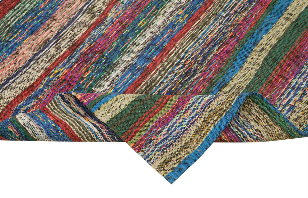 Rug N Carpet - Handwoven Anatolian 5' 8'' x 8' 0'' Tribal Wool Kilim Rug