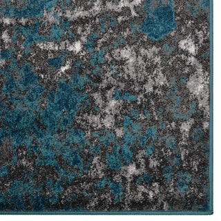 MACHINE MADE HEATSET POLYPROPYLENE AREA RUGS -Silver Ivory Color,Abstract Design, [Rectangle] 9'x12'