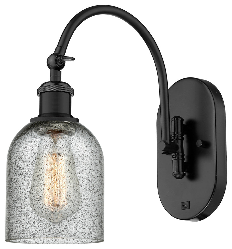 Innovations 518-1W-BK-G257-LED 1-Light Sconce, Matte Black