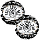 Reel Cool Dad Fishing Black and White Coasters for Car Cup Holders Set of 2