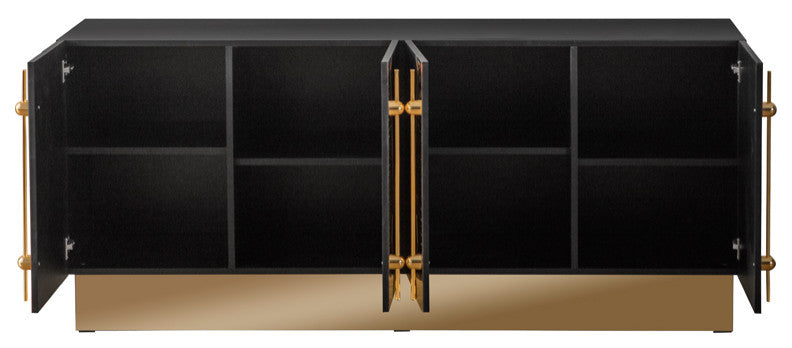 Callista Sideboard, Black and Gold