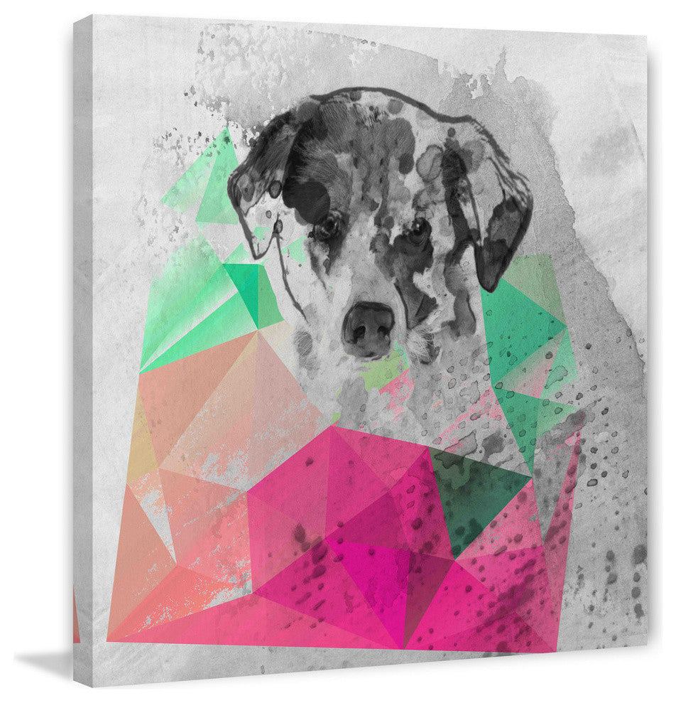 "Cute Dog 1" Painting Print on Canvas by Irena Orlov