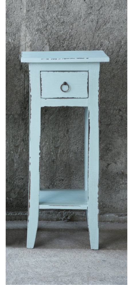Sunset Trading Cottage Narrow Side Table, Sky Blue