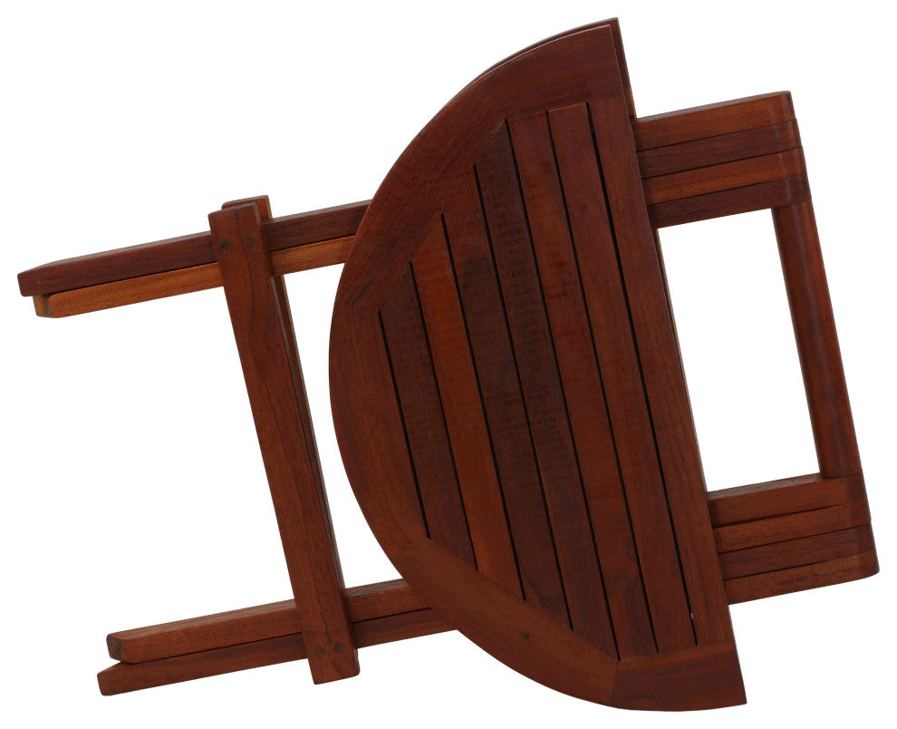 Karlyn Round Teak End Table, 20"