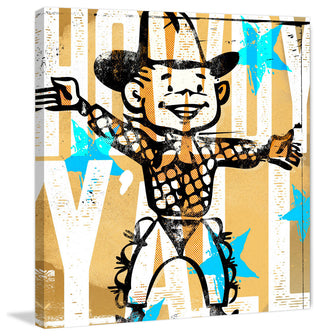 Marmont Hill, "Howdy Yall Boy" by Rick Martin Painting on Wrapped Canvas, 32x32